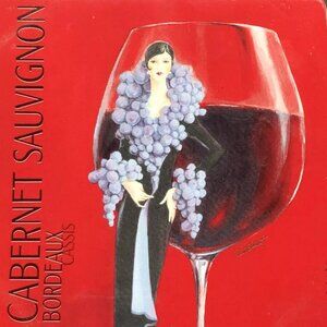 Epic Products Inc Cabernet Lady Bordeaux Cassis 3-ply beverage napkins